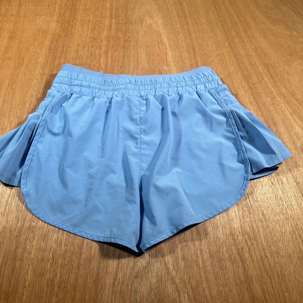 JoyLab Pleated Running Shorts Women Medium Blue Athletic Tennis Activewear - Picture 6 of 11